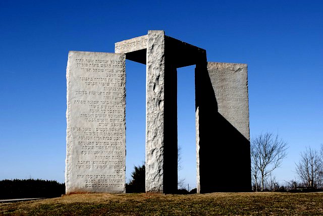 The Georgia Guidestones Granite Monument